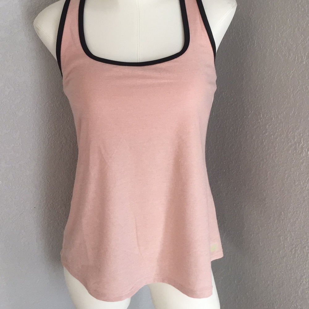 Blush New Balance bra top with open back